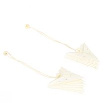 Artikel Papieren ster kerstversieringen wit 10 cm set van 8 decoraties