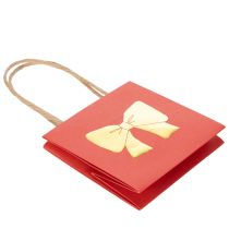 Artikel Cadeautasjes van papier met lintmotief, 12 cm, 8 stuks