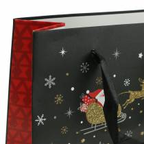 Artikel Cadeauzakje papieren zakje Kerstdorp H30cm 2st
