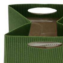 Artikel Papieren zak bloempot plantenbak groen mix 10,5cm 12 st