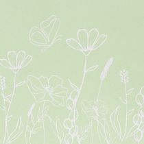 Artikel Cadeautasje met bloemenmotief, klein cadeautasje voor speciale gelegenheden, 12 cm, 12 stuks