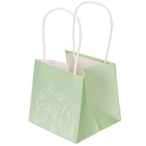 Artikel Cadeautasje met bloemenmotief, klein cadeautasje voor speciale gelegenheden, 12 cm, 12 stuks