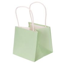 Artikel Cadeautasje met bloemenmotief, klein cadeautasje voor speciale gelegenheden, 12 cm, 12 stuks