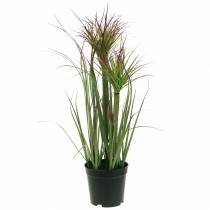 Kunstgras in een pot Groen, rood paars 45cm