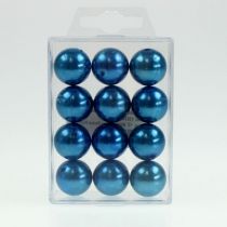 Artikel Decoratieve kralen Ø2cm blauw 12 st