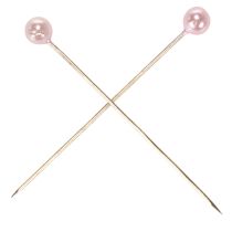 Artikel Naalden met parelkop, roze, Ø4 mm, 4 cm, 150 stuks