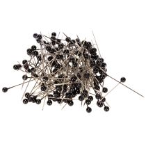 Artikel Zwarte bloemistenspelden met parelkop, Ø4 mm, 40 mm, 150 stuks