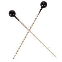 Artikel Zwarte bloemistenspelden met parelkop, Ø4 mm, 40 mm, 150 stuks