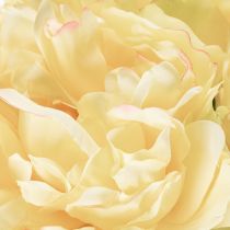 Artikel Kunstmatige pioenroos met grote bloem voor een tijdloze bloemendecoratie in huis, 60 cm, 3 stuks