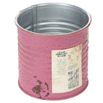 Artikel Bloempot, decoratieve pot, rond, paars, metaal, vintage decoratie, Ø8cm, H7.5cm