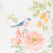 Artikel Ovale vintage bloempot voor lentedecoratie, metaal, 26/22/17 cm, set van 3