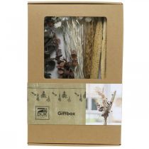 Artikel Decoratief boeket gedroogde bloemen, roze wilde bloemen mix DIY set, creatieve tafeldecoratie, 30-35 cm hoog