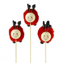 Artikel Plantplug Lieveheersbeestje Decoratie Bloemplug 27,5cm 9 stuks