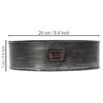 Artikel Bloempot, decoratieve bakvorm, springvorm voor planten, metalen decoratie Ø24cm H7,5cm