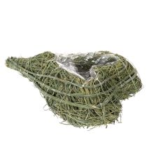 Artikel Plantenhart gemaakt van natuurlijk materiaal met folie-inzetstuk, 22 cm, 2 stuks
