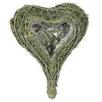 Artikel Natuurlijk plantenhart voor bloemschikken met folie, 25 cm