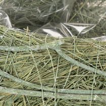 Artikel Hartvormige schaal van natuurlijk gras met plantfolie, 38 cm