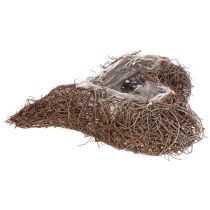 Artikel Hartvormige plantenbak van takjes met folie, 20 cm, 2 stuks