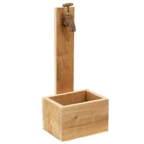 Artikel Plantenbak Houten Fonteinbak Optiek Natuurlijk Roest L15.5cm