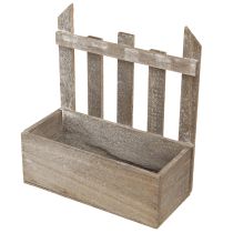 Artikel Plantenbak Houten Mini Bloembak L22/25cm Set van 2