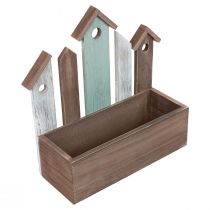 Artikel Plantenbak houten plantenbak huizenrij 30,5×30cm