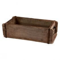 Artikel Plantenbak hout baksteenvorm hout upcycled 32×15×10cm