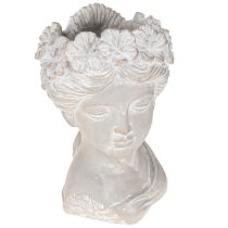 Artikel Plantenkop antieke gegoten stenen plantenbak vrouw 12,5×12×20,5cm