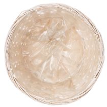 Artikel Gevlochten mand als stijlvolle bloemdecoratie in de woonkamer. Paasmand, 23 cm, 6 stuks.