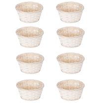 Artikel Decoratie met rieten manden voor een veelzijdig interieur, 20 cm, 8 stuks