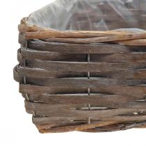 Plantenmand decoratieve mand in hartvorm plantenhart wilg set van 4