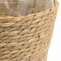 Plantenmand plantenbak zeegrasmand deco naturel Ø23cm H20cm