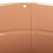 Artikel Metalen plantenpot/bloempot, Ø17cm H14,5cm, 4 stuks