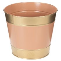 Artikel Metalen plantenpot/bloempot, Ø17cm H14,5cm, 4 stuks