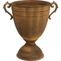 Artikel Planter roest look cup vaas metaal Ø22.5cm H32.5cm