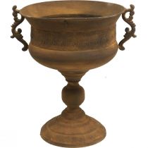 Planter roest look cup vaas groot metaal Ø29cm H39cm