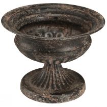 Artikel Plantenbeker Kelk Antiek Look Zwart Bruin Ø20cm H15cm