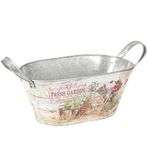 Artikel Metalen plantenbak ovaal Fresh Garden 34,5x14x15,5cm