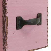 Plantenlade houten sierplantenbak roze 12,5cm
