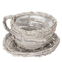 Artikel Theekopje van natuurlijk materiaal met een rustieke uitstraling, perfect voor een exclusieve interieurdecoratie (13 cm).