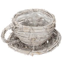 Artikel Theekopje van natuurlijk materiaal met een rustieke uitstraling, perfect voor een exclusieve interieurdecoratie (13 cm).