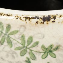 Artikel Keramische plantenpot met bloemenpatroon, kamerdecoratie, 18 cm
