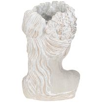 Artikel Plantenpot sculptuur vrouw gegoten steen antieke look 21×17,5×33,5cm