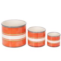 Artikel Decoratieve keramische plantenpotten met tomatenmotief voor stijlvolle woonaccessoires, 14 cm, set van 3
