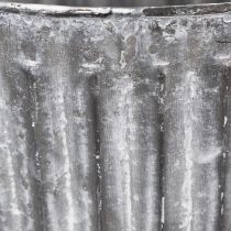 Artikel Metalen plantenpot, decoratieve pot met handvatten, bloempot, sierpot Ø16,5 cm