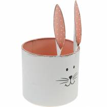 Konijnenkop plantenpot, paasdecoratie, metalen konijn, lentedecoratie voor opplant