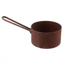 Artikel Plantenpot metalen plantenbak roestpan decoratie Ø20cm H11cm