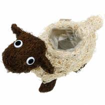 Artikel Plantenpot schaap liaan bruin gebleekt 35×14cm H26cm