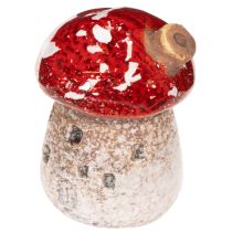 Artikel Decoratie voor een huis met miniatuur vliegenzwammen (6 cm, 2 stuks)