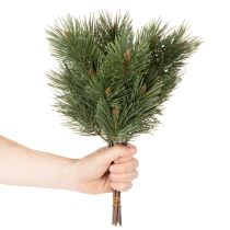 Artikel Decoratiebundel van kunstmatige dennentakken van 39 cm voor bloemstukken, 6 stuks.