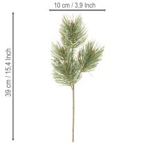 Artikel Decoratiebundel van kunstmatige dennentakken van 39 cm voor bloemstukken, 6 stuks.